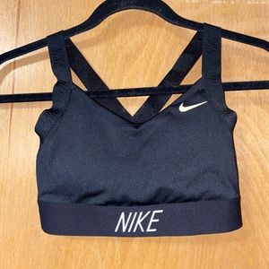 Nike Cross Back Low Impact Sports Bra in black